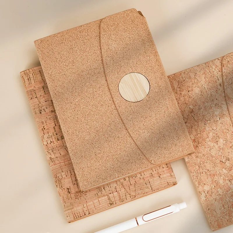 2026 New‑release Eco‑conscious Notebook Cork Magnetic Closure Planner Thick‑paged A5 Memo Book for Journaling Planning Daily