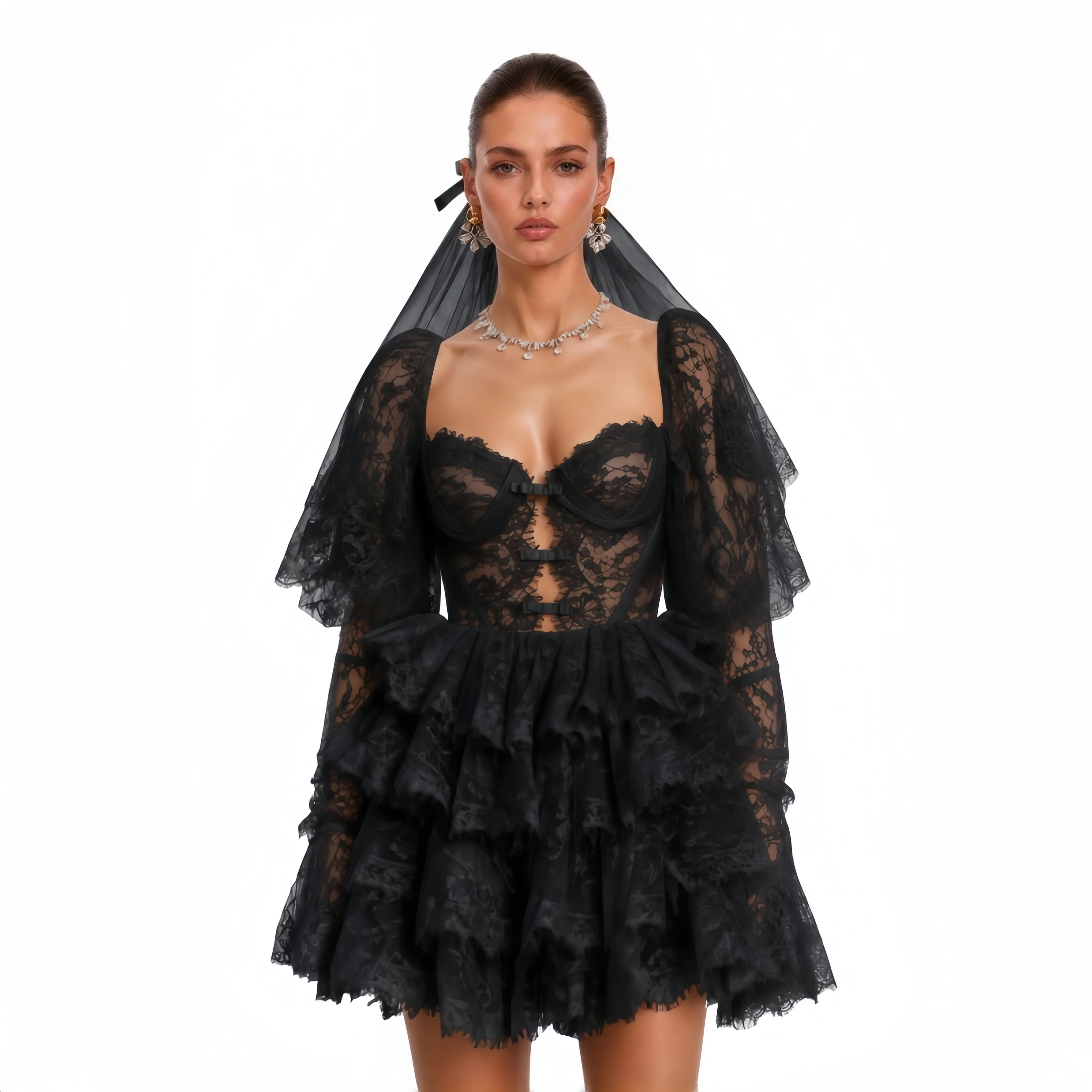 Elegant A-Line Mini Lace Black Evening Dresses Formal Party Gowns for Women Simple Prom Gown Above Knee Customized 2026
