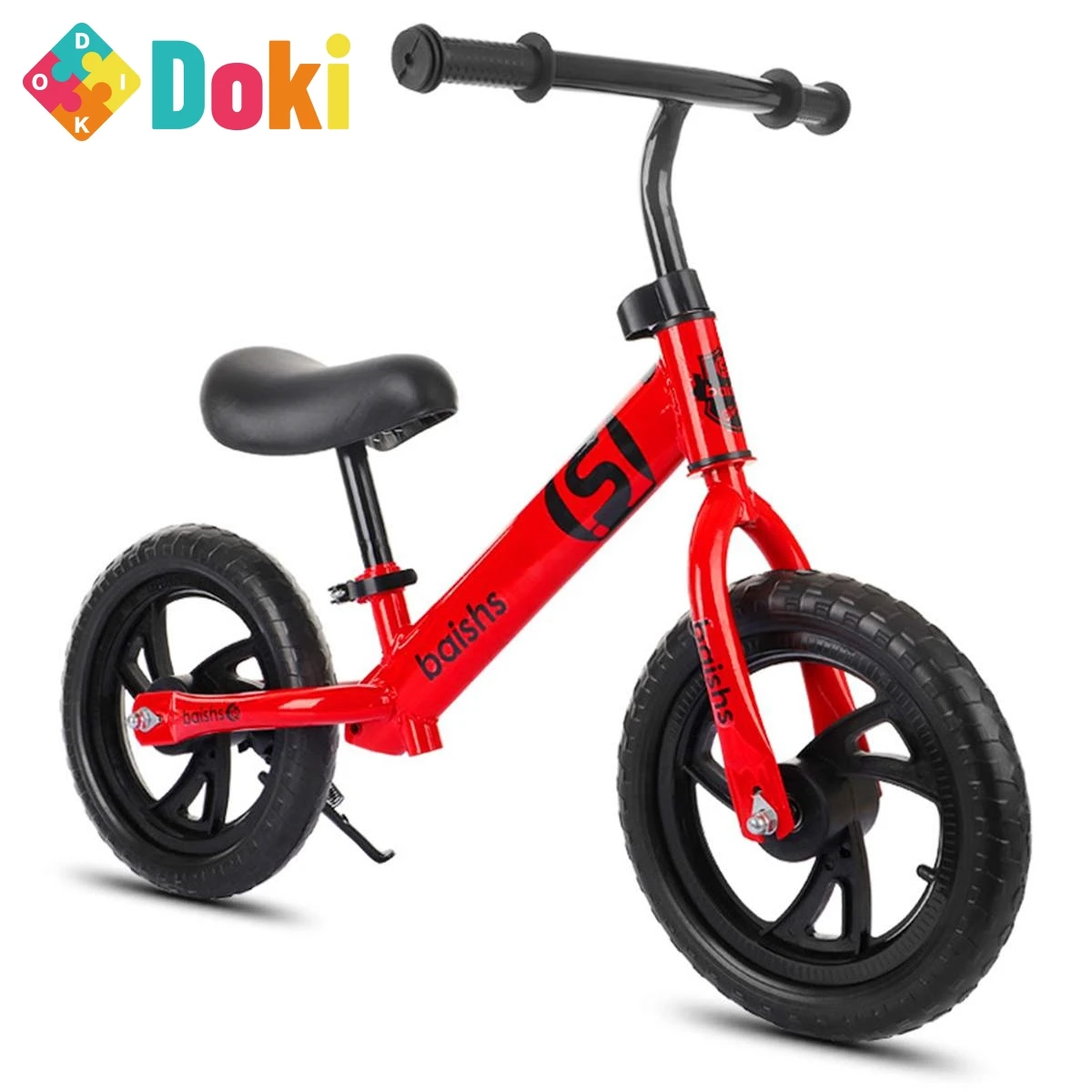 Doki Toy 12-Zoll-Laufrad-Walker für Kinder, Spielzeug zum Aufsitzen für Kinder im Alter von 2 bis 6 Jahren, Lernspaziergang, Zweirad-Roller, kein Fußpedal