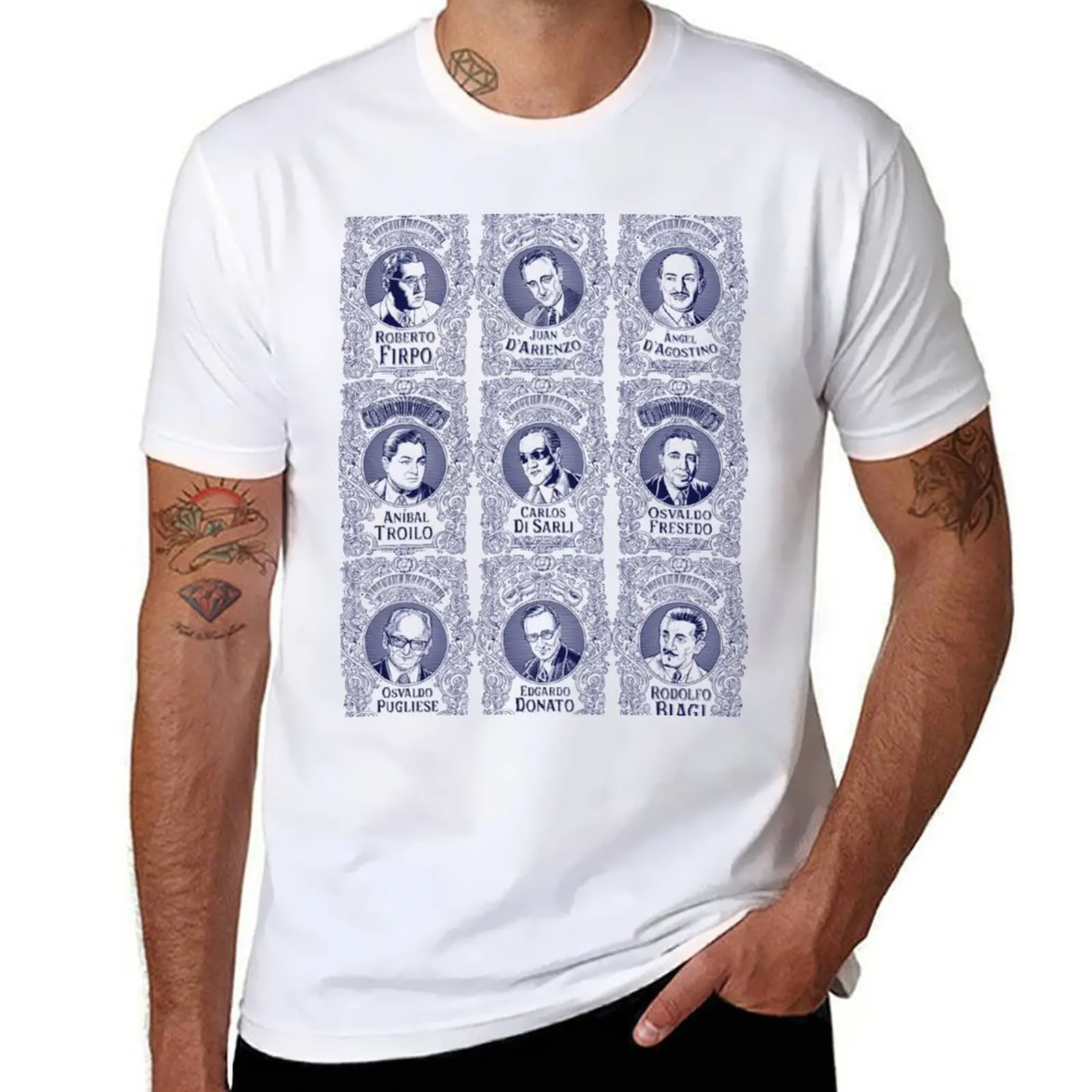

Tango Orchestra Leaders (in Blue) T-Shirt t shirt personalised man t shirt heavy cotton t shirts for man pack white T-Shirt