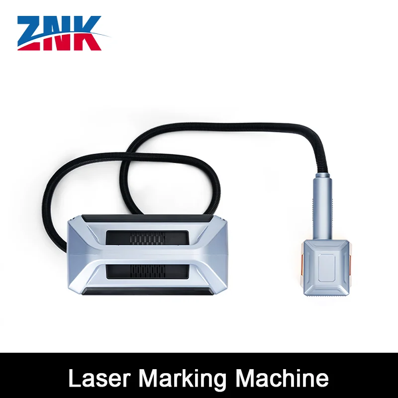 ZNK Portable 20W Mini Fiber Laser Marking Machine - Handheld Laser Engraver for Metal Parts & Industrial Equipment
