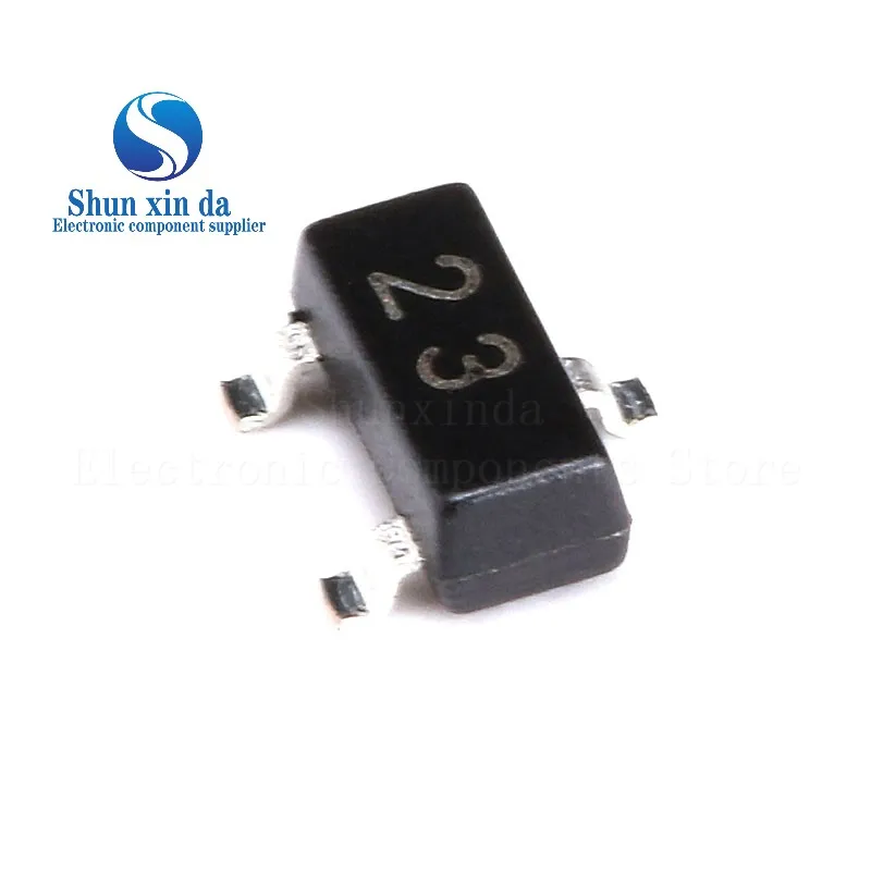 100PCS DTC143ECA SOT-23 MARKING:23 SMD DTC143 NPN 50V 100mA 200mW Digital Transistors Built-in Resistors