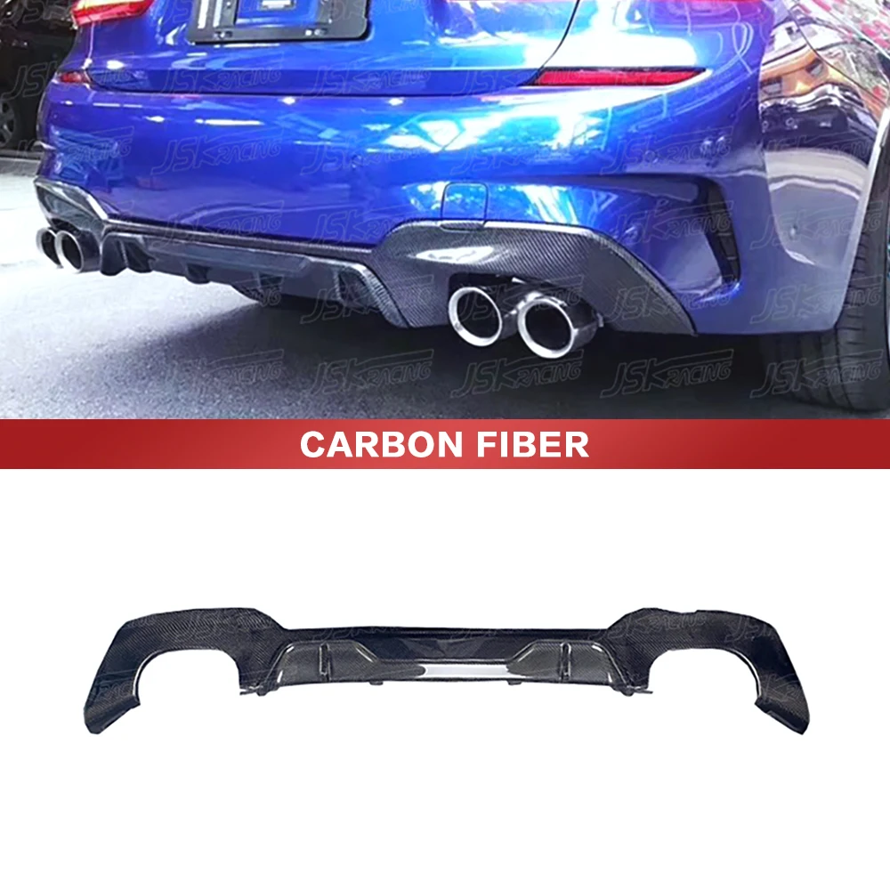 M-P Style Real Carbon Fiber Rear Diffuser For Bmw 3 Series G20 G28 M-Sport 2019-2020