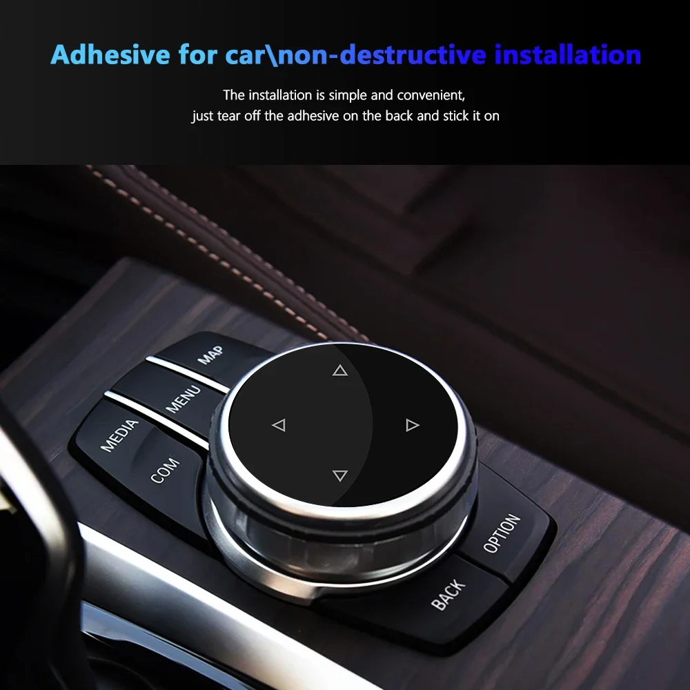 Car Multimedia Buttons Cover For BMW 1 3 5 7 Series X1 X3 F25 X5 E70 X6 E71 F30 F10 F07 E90 F11 E92 F20 Original iDrive Stickers