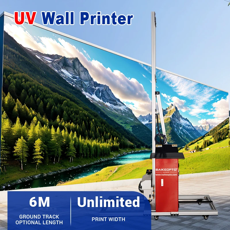 3D UV ink wall printer machine wall painting machine with dual TX800 print head