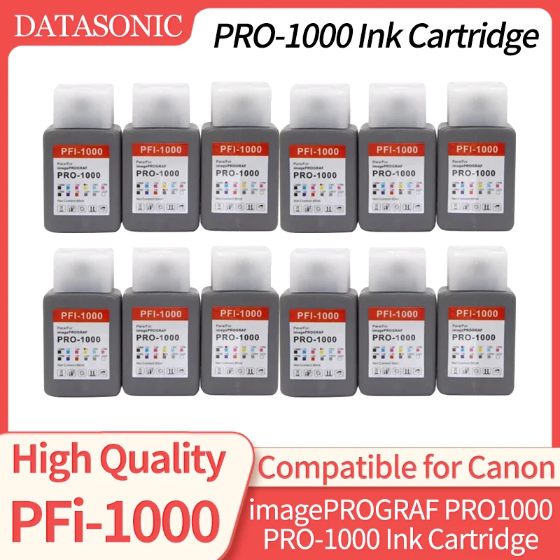 

PFI-1000 80 мл совместимый картридж с полным пигментным чернилом для принтера Canon imagePROGRAF PRO-1000 PRO1000, 12 цветов на выбор