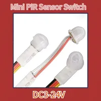 DC 3V - 24V  Sensor Mini PIR Pyroelectric Infrared PIR Motion Human Sensor Automatic Detector  smart light switch  customized