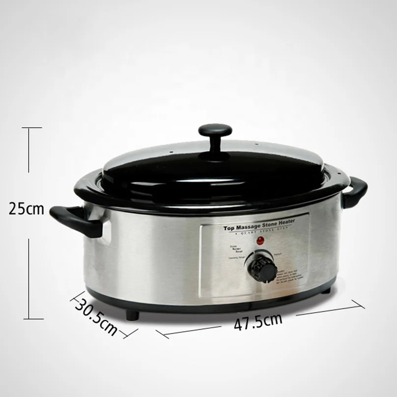 Professional Stainless Steel Black Hot Stone Heater Body Spa Basalt Massage Stone Warmer For Sale