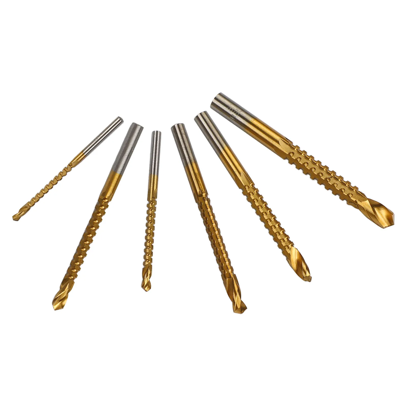 

For Cutting Drill Bit Set 6 Piece Drill Bits Kit High Speed Steel 135 Oblique Blade Design High Speed Steel Material