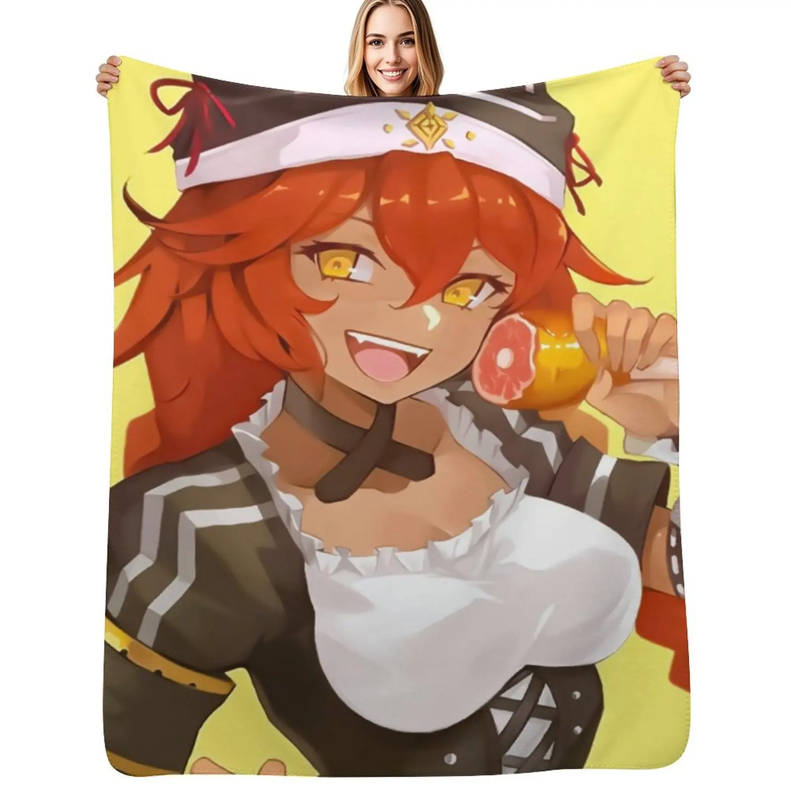 

Lupusregina Beta Overlord Artwork For Wibu Throw Blanket Custom For Decorative Sofa Single wednesday Blanket