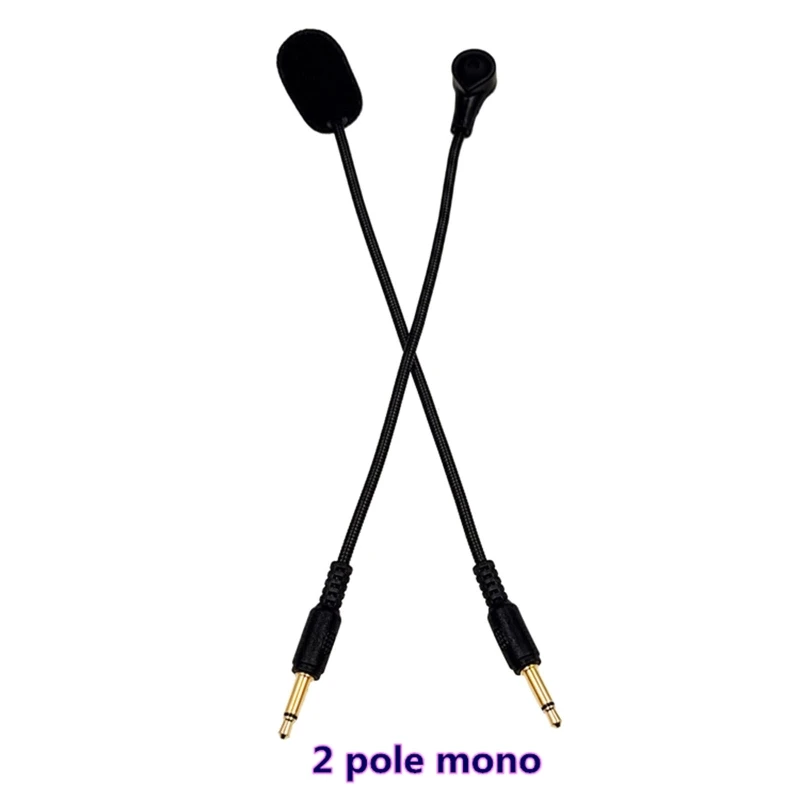 Całkowita długość 190 mm, wielokierunkowy zestaw słuchawkowy HiFi mikrofonem do gier, zginany mikrofon Dropshipping