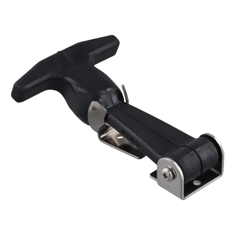 

ALIM-Elastic Buckle Flexible T-Handle Hasp Flexible Draw Latches Handle Hasp Brackets Tool Box Clip