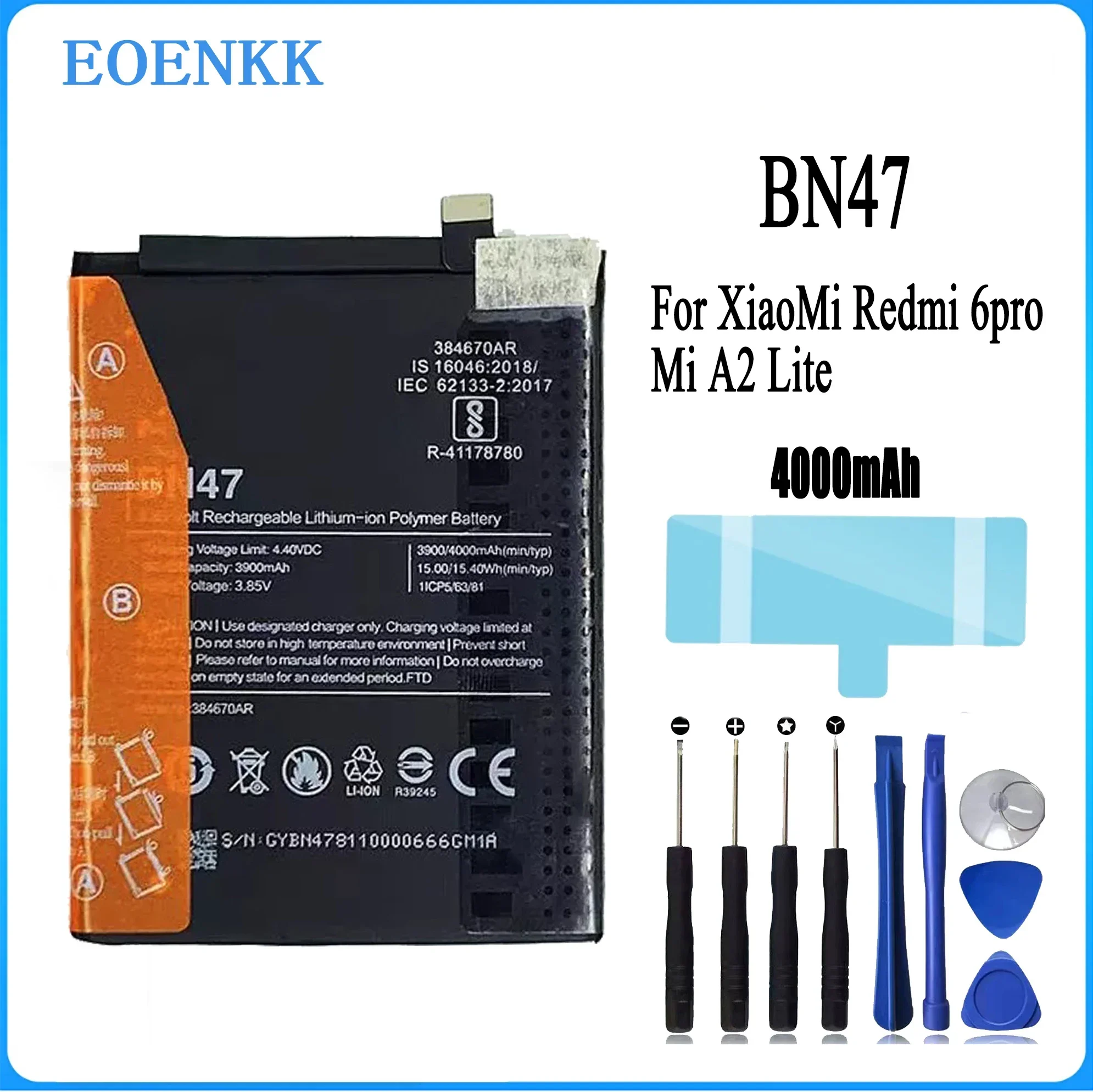 

BN47 Battery for XiaoMi Redmi 6pro Redmi6 Pro BN47 Mi A2 Lite Original Capacity Mobile Phone Batteries Bateria