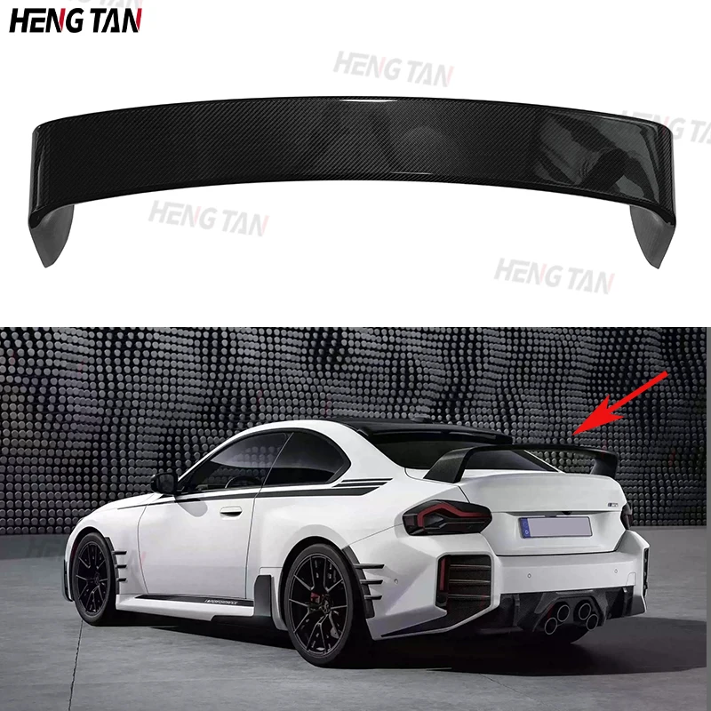 For BMW G87 M2 Coupe 2-Door 2023UP Dry Carbon Fibe M Style Car Rear Trunk Spoiler Rear Wing Tail Wing Parts Upgrade Body Kit