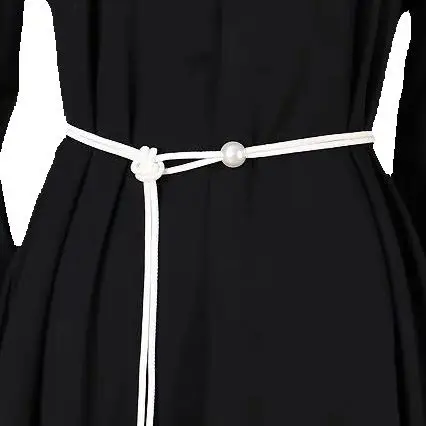 เชือกเอวบางสําหรับผู้หญิงแฟชั่นตกแต่งฤดูร้อนเอวซับกับกระโปรงกระชับสัดส่วนเข็มขัดเอวสายรัด