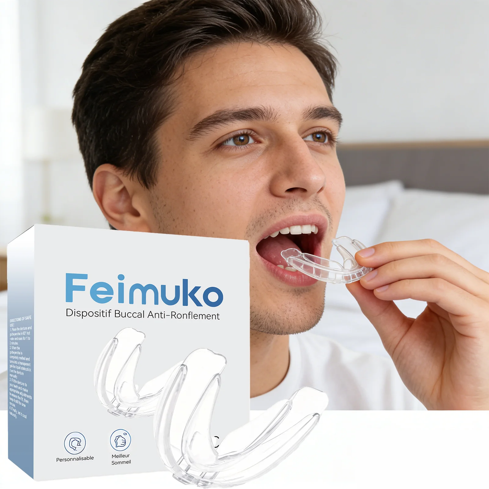 

Night Guard for Teeth Protection Anti Grinding Mouthguard for Women Comfortable and Breathable Sleep Guard Easy to Clean