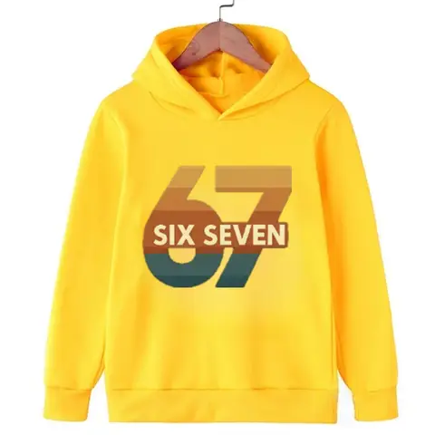 Kleinkind 67 Locked in Hoodie Viral Slang Kinder Lässiger Pullover Modischer und lustiger bequemer Sweatshirt-Hoodie für Kinder