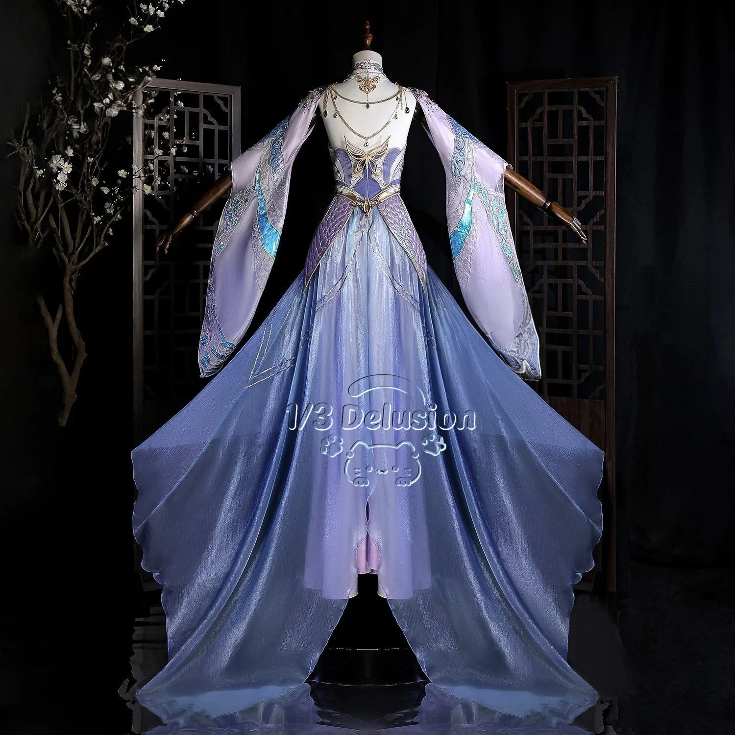 

Douluo Dalu Tang Wutong Daily Cosplay Costume Blue Pink Fairy Dress Ancient Style Full Set Role Play Clothes Clothing