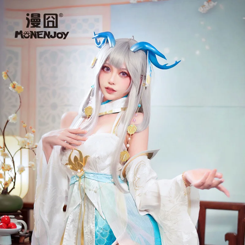 Costume Parties Roleplaying Events Jewelry King Xishi Youlong Qingying s New Skin Factory Style Cosplay Wig Dress Ensembles