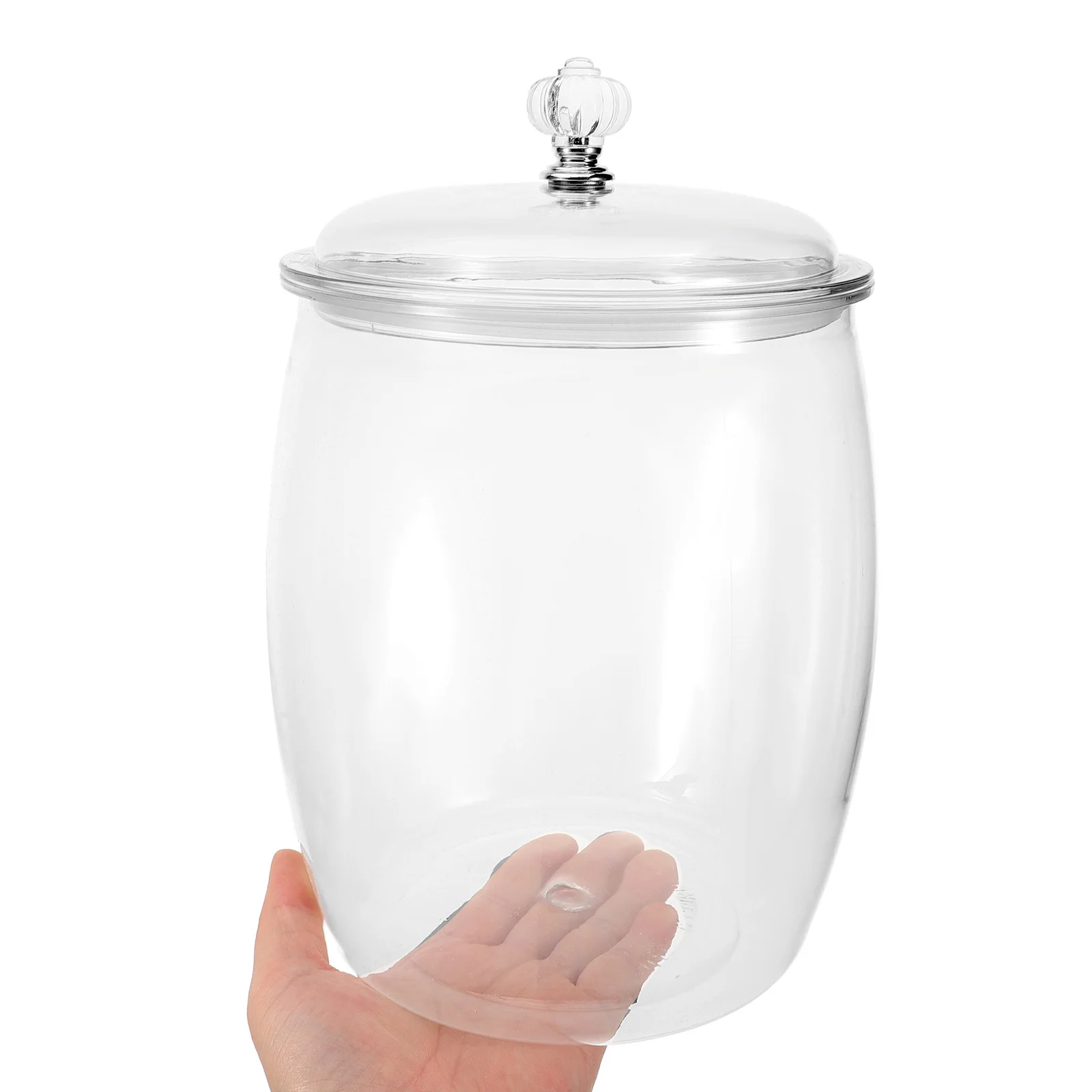 

Candy Cookie Jar Large Capacity Transparent Airtight Plastic Storage Container For Tea Coffee Sugar Grains Kitchen
