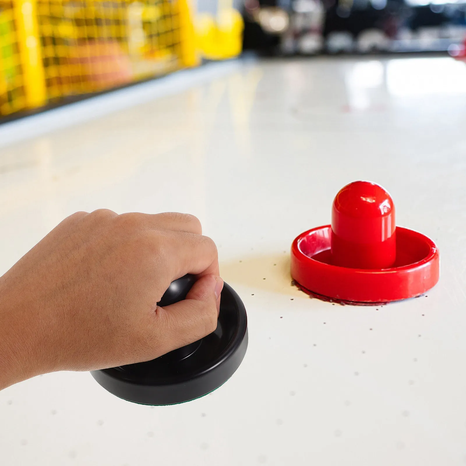 

Air Hockey Pushers and Pucks Set Replacement Accessories for Game Table Indoor Hockey Table Play Sling Puck Game