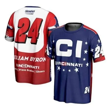 Herren 3D-Volldruck T-Shirt Joey Logano 22 Kurzarm-T-Shirt Racing Fan Trikot Lässiges Oversized Sport-Oberteil für Männer Sommer-T-Shirts – Detail 5