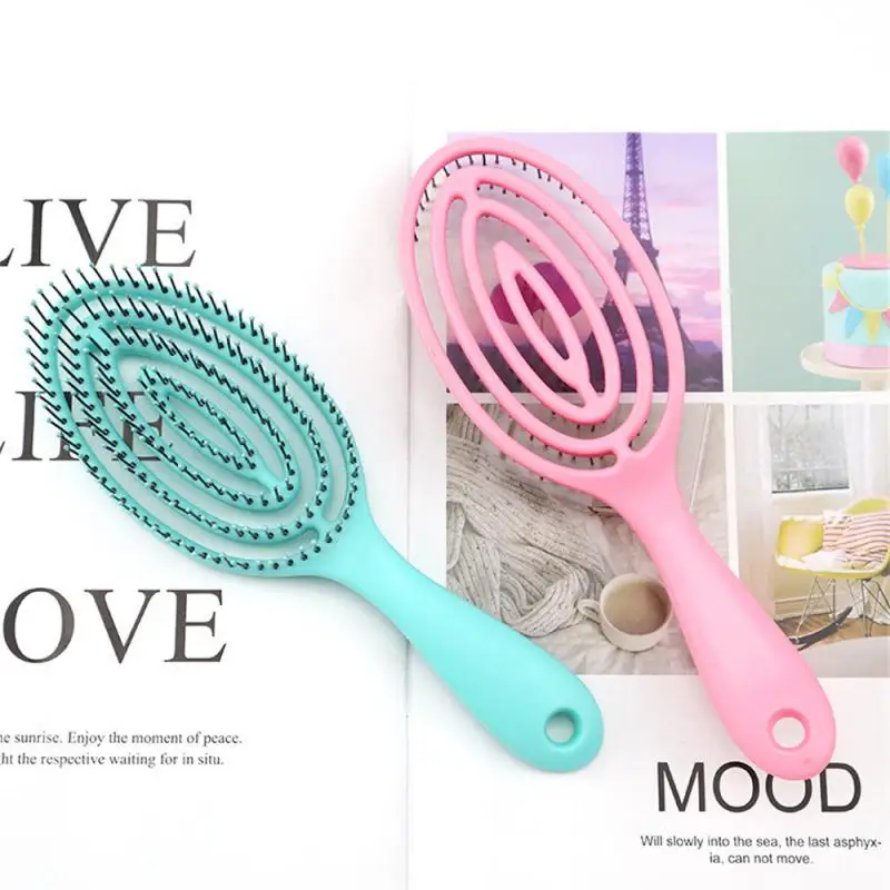 Massage Hair Comb Mosquito Incense Comb Hairdressing Styling Anti Detangling Dual Purpose Comb Hollow Round Hair Comb