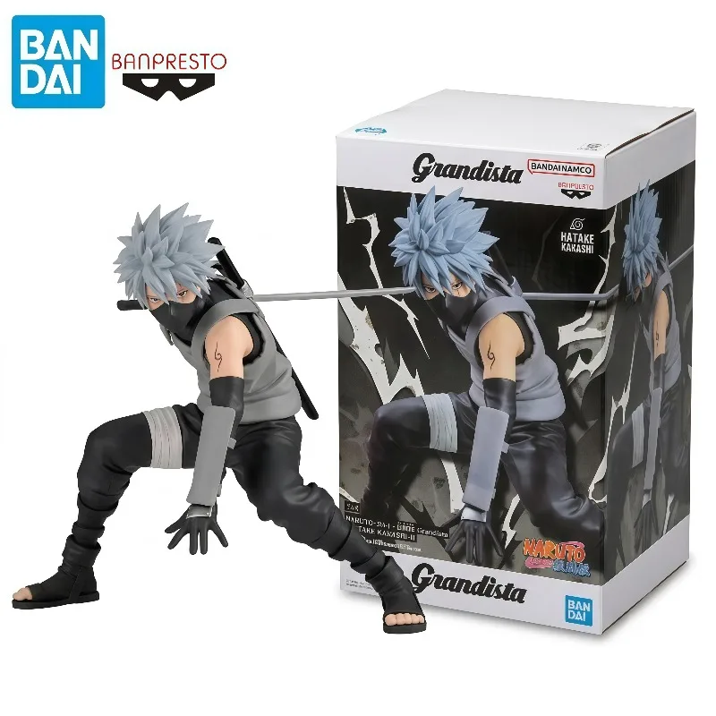 In Stock 100% Original Banpresto Grandista Naruto Shippuden Hatake Kakashi II Anime PVC Collectible Figure Home Decoration Gifts