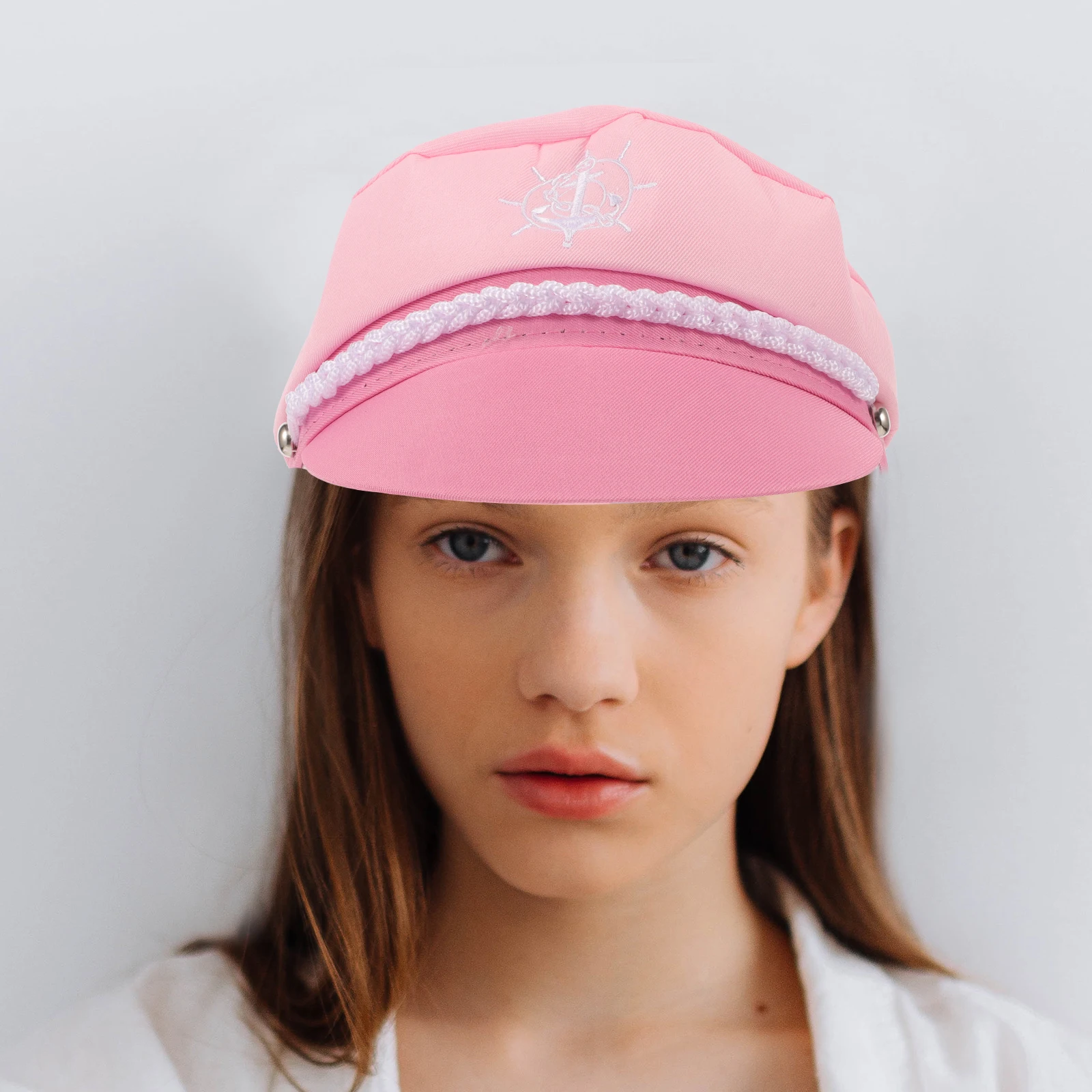 Chapeau de capitaine de marin rose marine 58cm, réglable, élégant, Design à la mode, chapeaux de vacances, accessoires, Costume de bateau