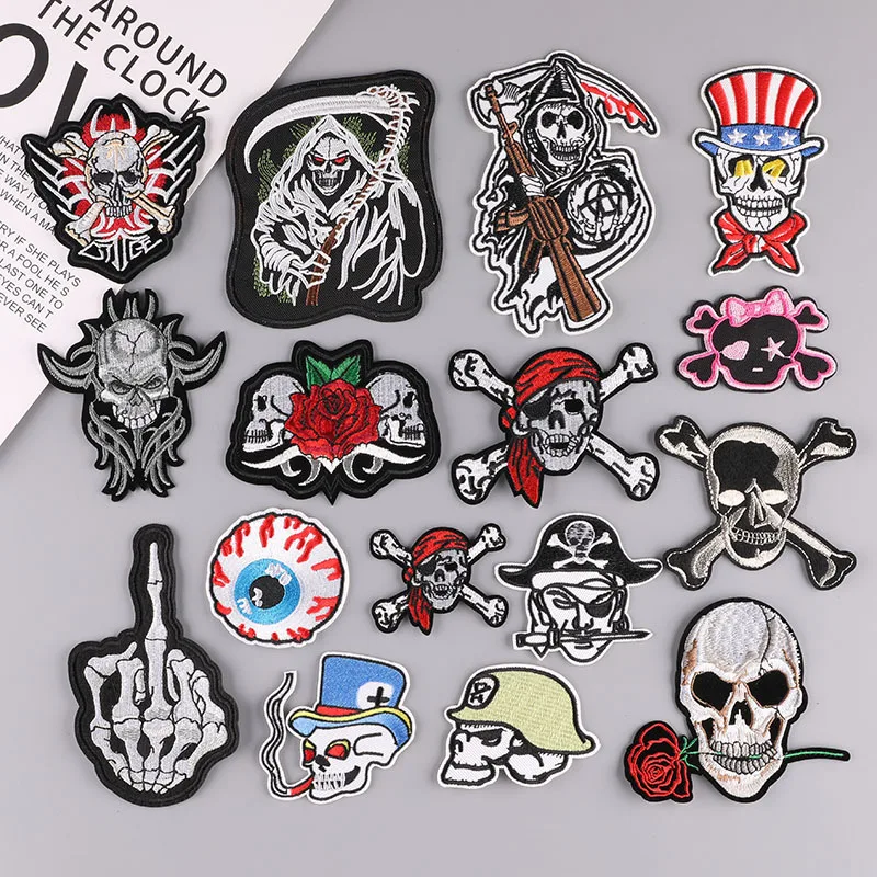 Shull Fashion Patch for Clothing Iron on Embroidered Sew Applique Cute Patch Fabric Badge Garment DIY Apparel Accessories