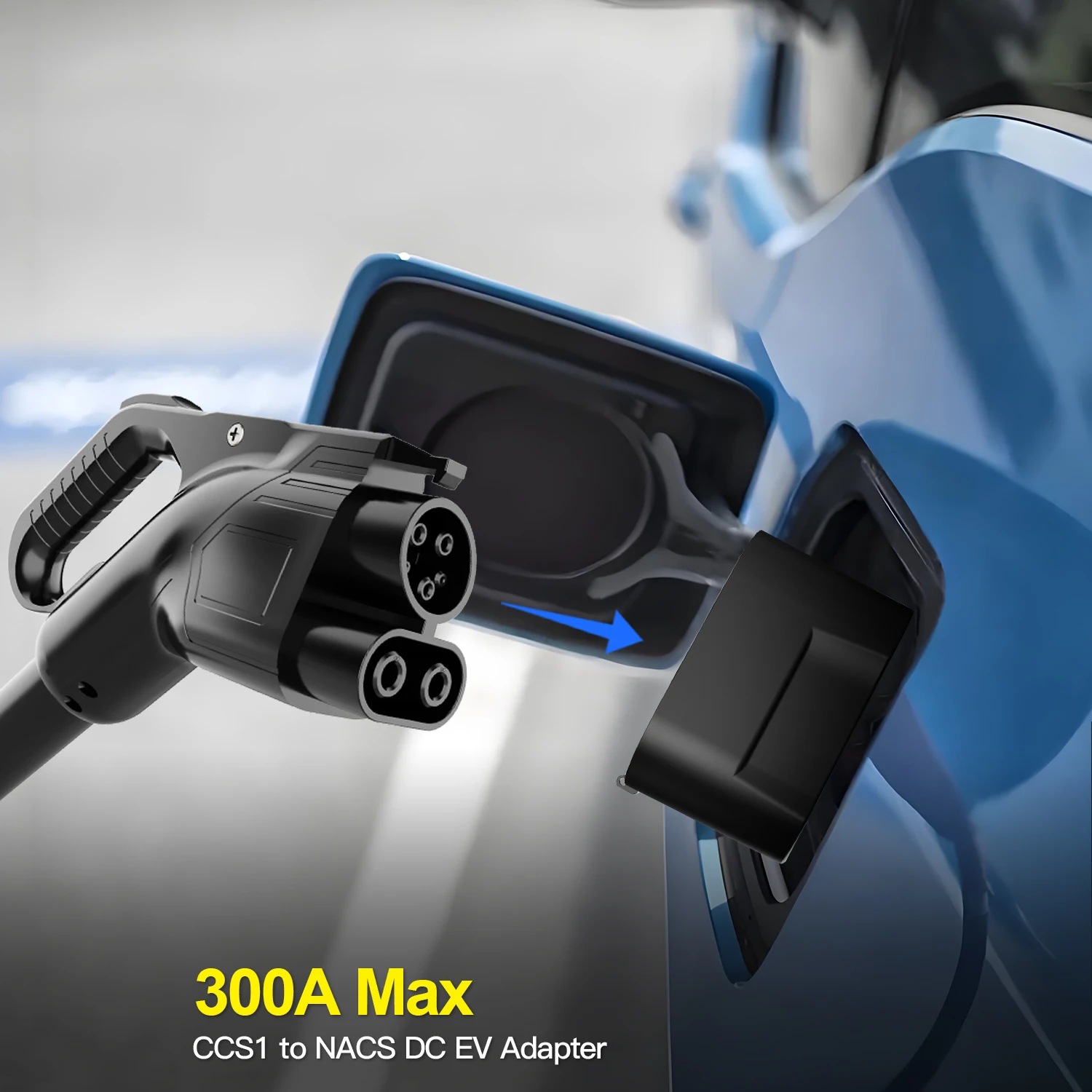 Kolanky EV محول الشحن CCS1 إلى تسلا NACS تيار مستمر محول 300A 1000 فولت ماكس IP 54 شحن سريع في محطة عامة للسيارات الكهربائية #5