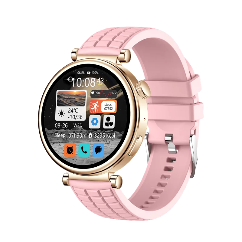 Z01 Mini Laydies Smart Watch 1.27inch Amoled Bluetooth Calling Sports Models Health Monitoring Fitness Tracker Women Smartwatch