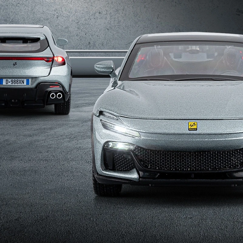 1:32 Purosangue FUV محاكاة سبيكة سيارة فاخرة نموذج ثابت الديكور الصوت ضوء سيارة رياضية لعبة طفل هدية #2