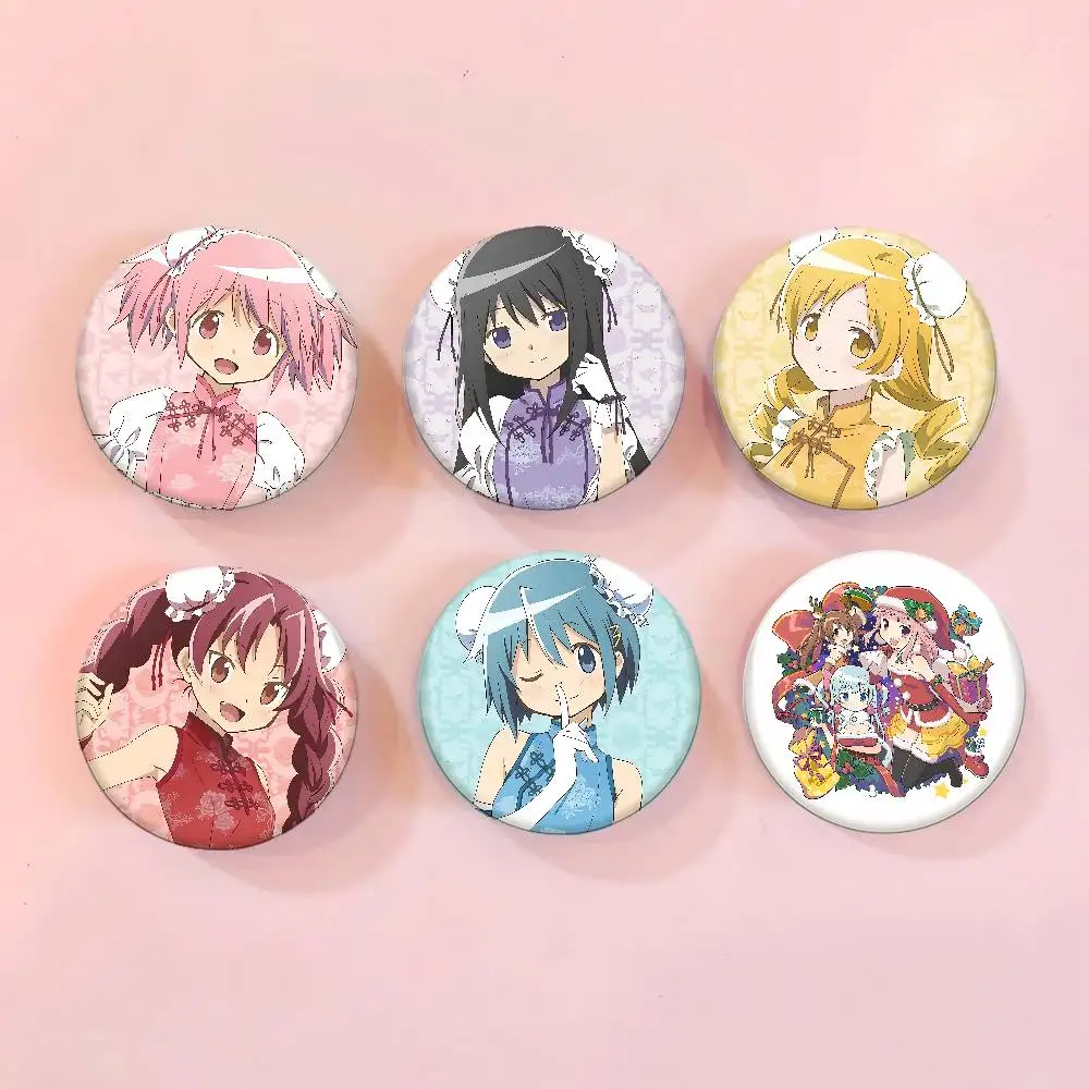 لطيف M-Magi Madoka Magica للملابس أنيمي المينا دبوس أشياء لطيف الكرتون تأثيري شارات على ظهره بروش الفن الهدايا #5
