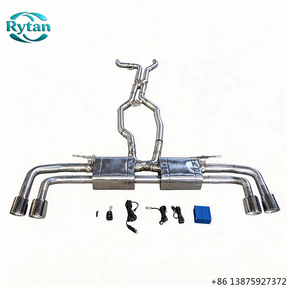 

Выхлопная система Rytan Performance Valvetronic из нержавеющей стали 304 с клапанами, полированная, Catback, для 2015 3.0T