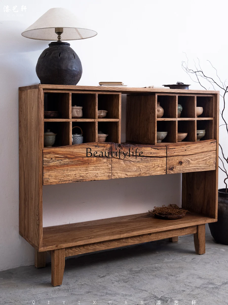 Old Wood Side Cabinet Weathered Wood Dining Side Locker