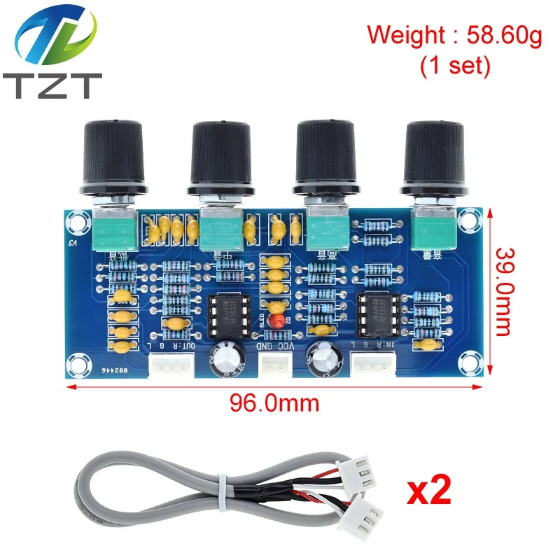 XH-A901 NE5532 Tone Board preamp Pre-amp With treble bass volume adjustment pre-amplifier Tone Controller For amplifier Board