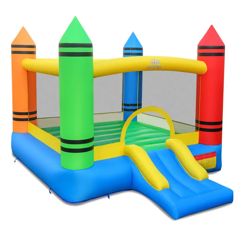 

Inflatable Bounce House with Slide and Ocean Balls Not Included Blower