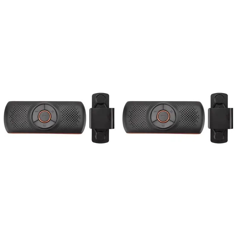 ABZZ-2X Автомобильный Bluetooth-динамик Bluetooth в автомобильных громкой связи для разговора по громкой связи, беспроводной автомобильный музыкальный плеер с зажимом для козырька