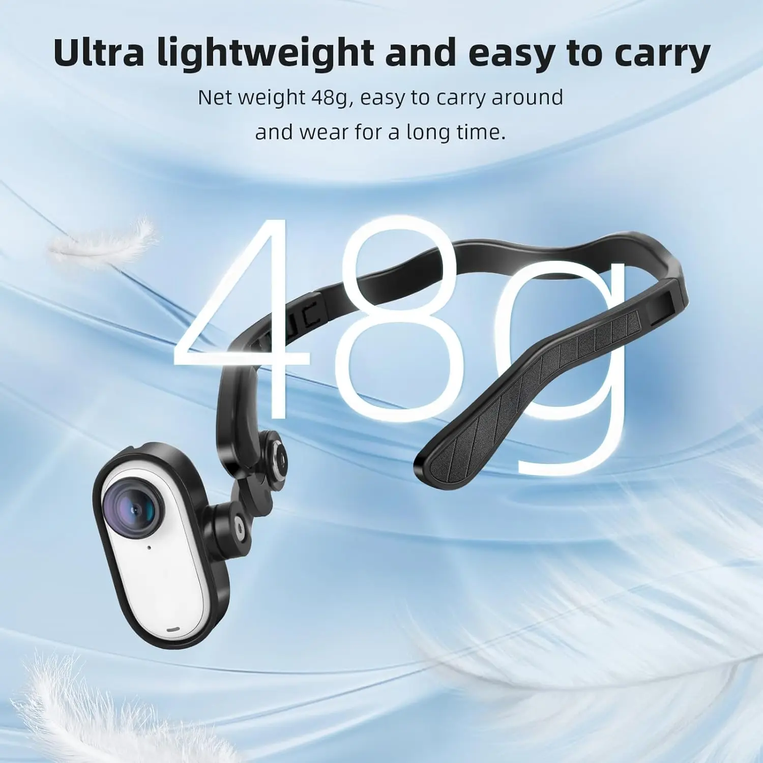 Supporto magnetico POV per Insta360 GO 3/3S, supporto per testa di montaggio per accessori per montaggio su testa Insta360 GO 3/3S