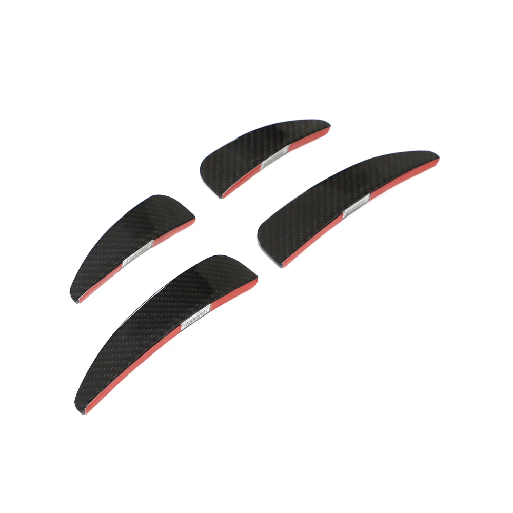 P Style R8 Dry Carbon Fiber Front Blades Bumper Canards For Audi R8 V10 2023