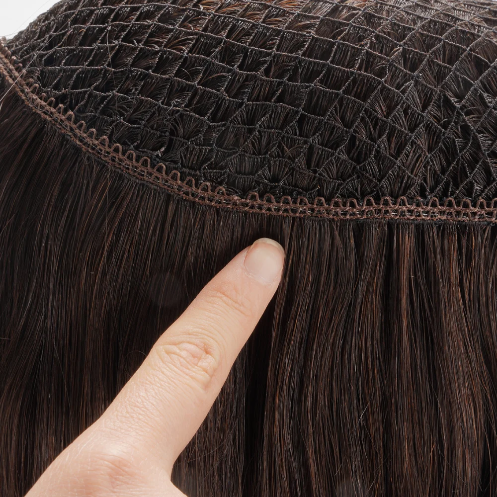 Custom Made Women's Fishnet PE Line Base Integration Toppers Grade Hair Chinese Hair Type