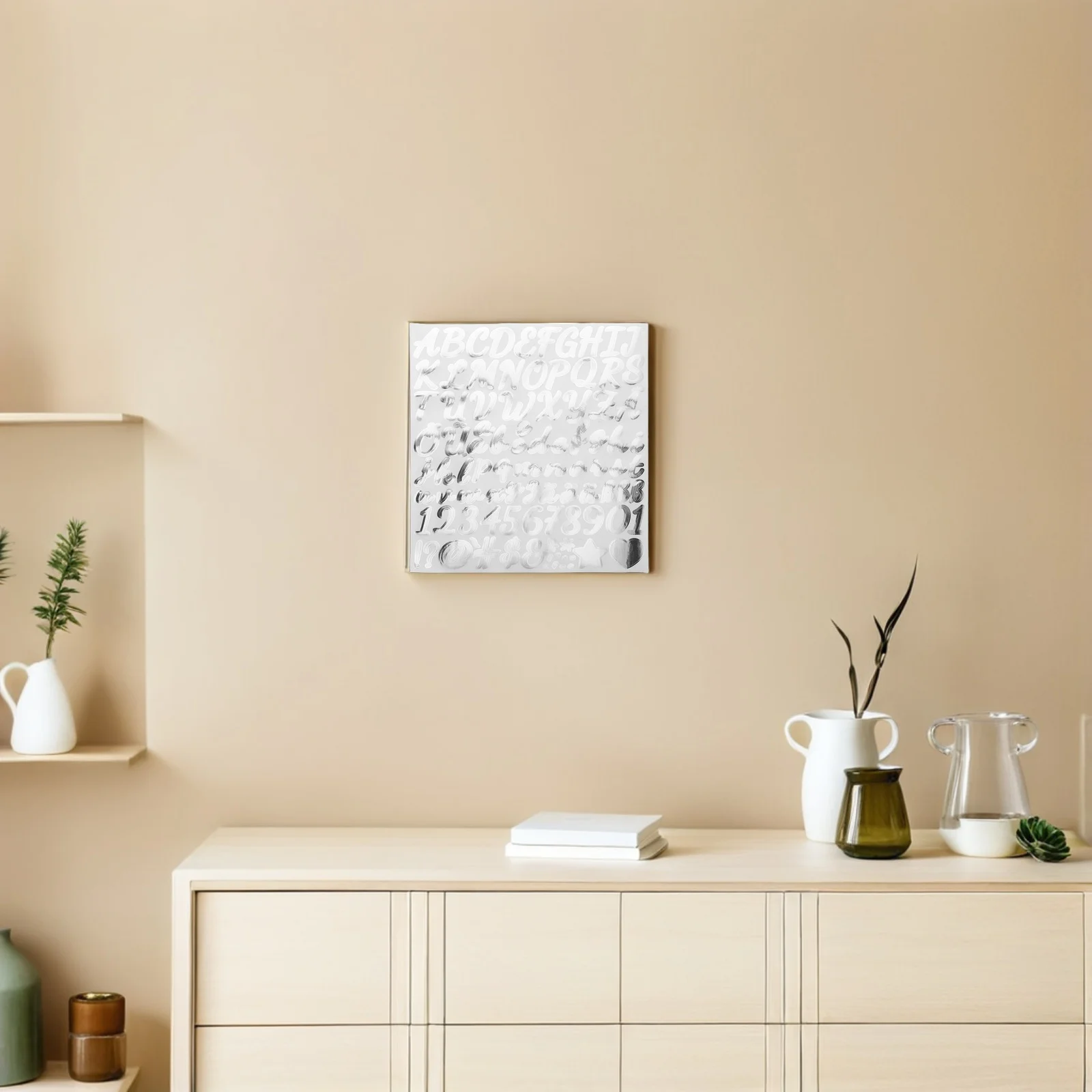 

Glitter Alphabet Stickers Shiny Letter Decals for Crafts Scrapbooking DIY Stationery Supplies Flashy Adhesive Labels