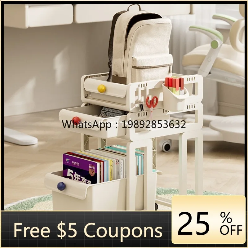 LYY Bookshelf Storage Rack Book Organizer Desk Clutter Layered Organizer Under Desk Mobile Cart