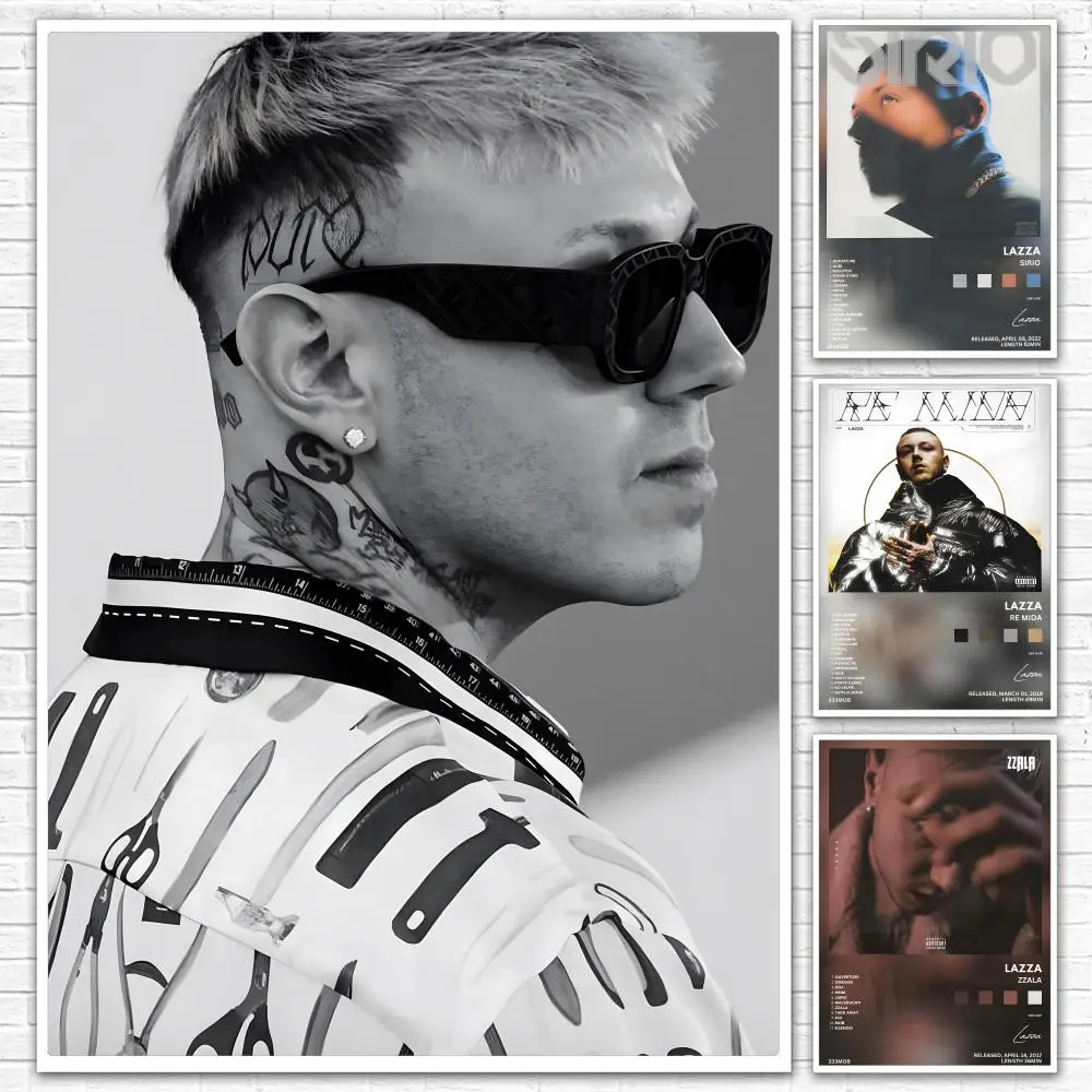 Italian Rapper L-Lazza Poster All-match HD Waterproof Self-Adhesive Wall Art Sticker For Home Bedroom