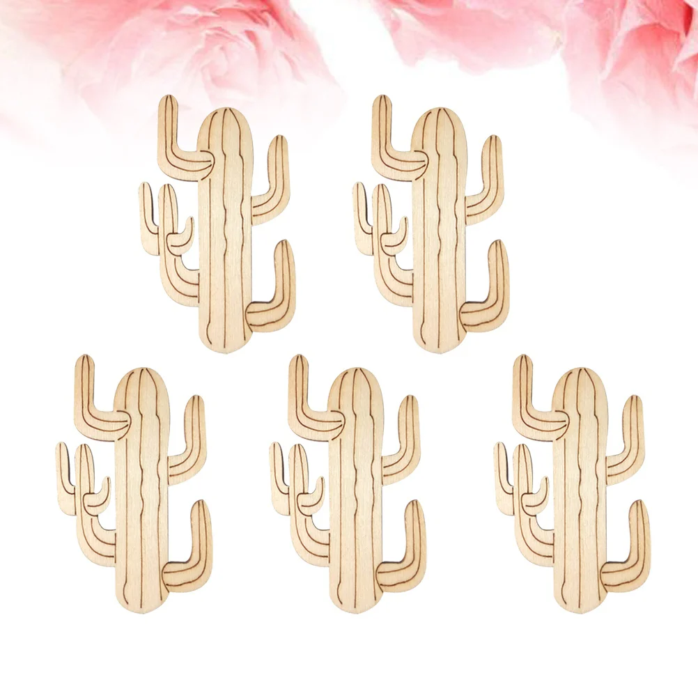 5 Pcs Slice Cactus Shaped Decorative naments for Craft Wall Window Door Table Crafts Accessories Bookshelf Home Decor