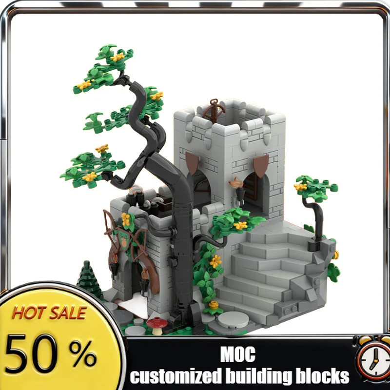 

Набор для сборки городского заброшенного поселения MOC, 690 деталей, модульный конструктор, простой дизайн, креативная игрушка для мальчиков, подарок на праздник