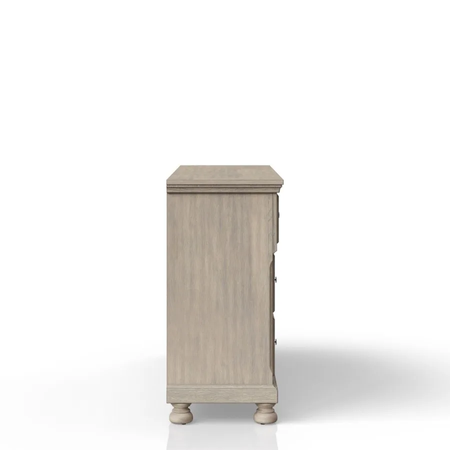 Seven Drawer Dresser Antique Gray