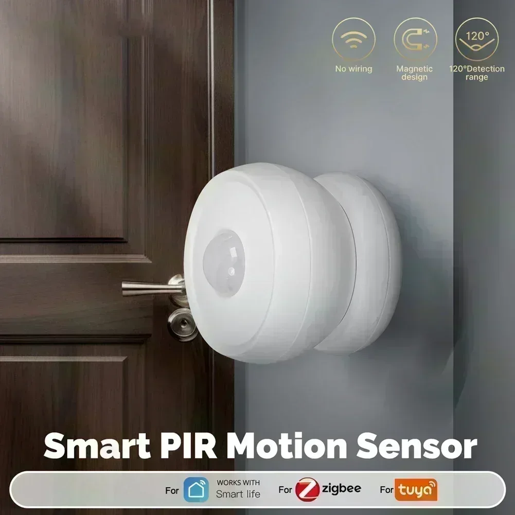 

Для системы безопасности Домашняя безопасность PIR-датчик Мониторинг безопасности Цвет: Белый умный инфракрасный датчик тела Управление приложением