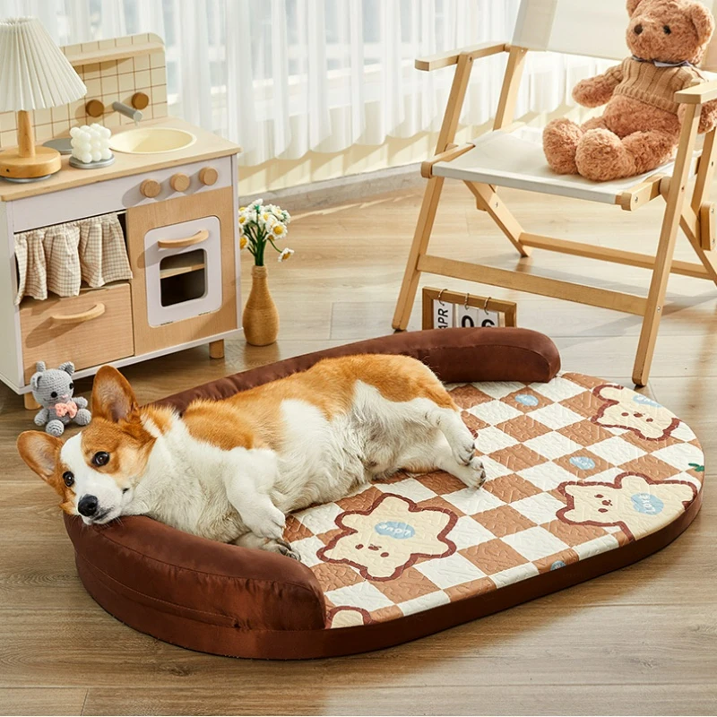 Kennel Four Seasons Universal Removable and Washable Sofa Bed Summer Cool Mat Medium and Large Dogs Sleeping Cat Nest Supplies